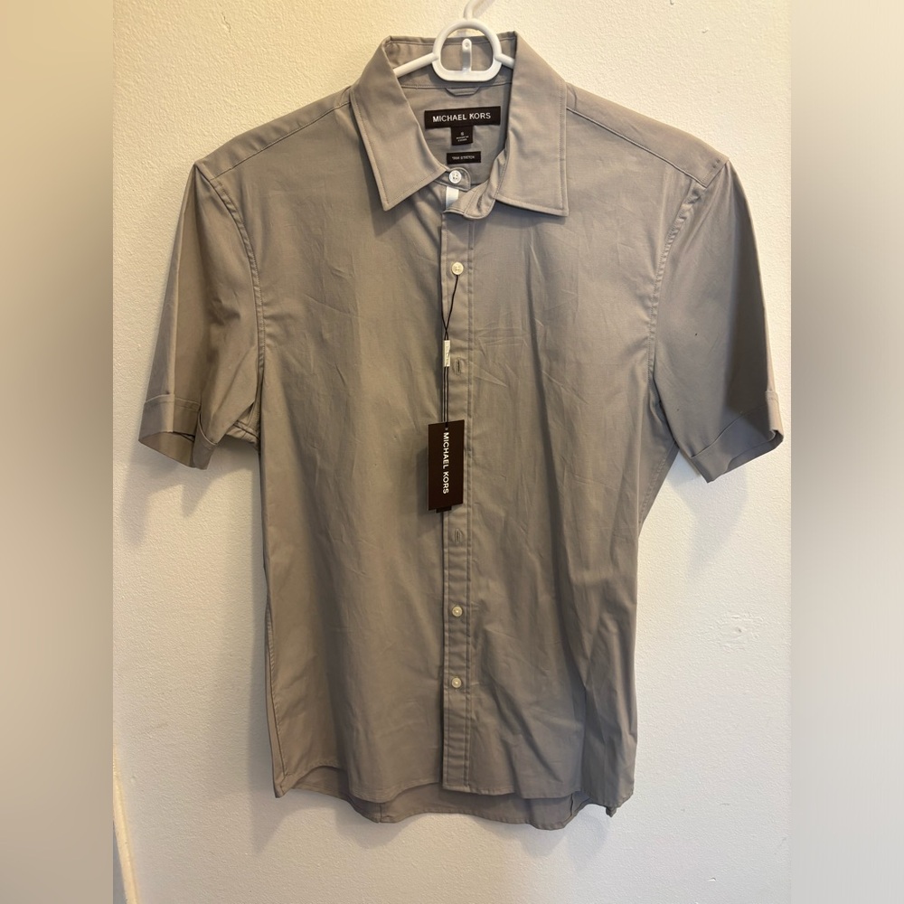 Grey Michael Kors men’s button up shirt size Small
